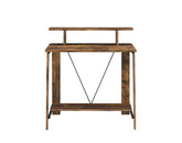 Nypho Weathered Oak & Black Finish Writing Desk Model 92730 By ACME Furniture